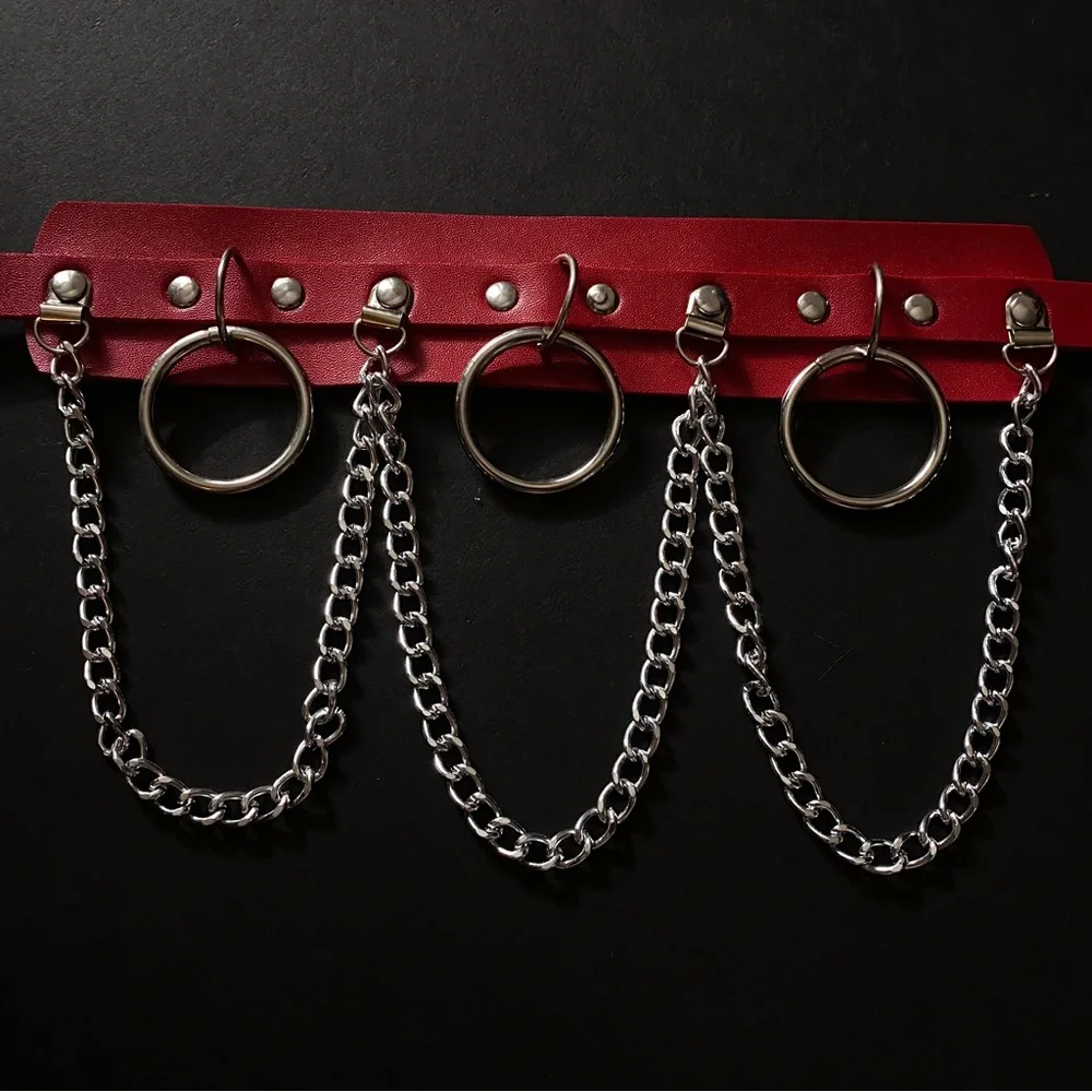 SOLD ‘BLOODLUST’ Goth Bondage Choker Necklace 🔪⛓️ - Picture 4 of 6